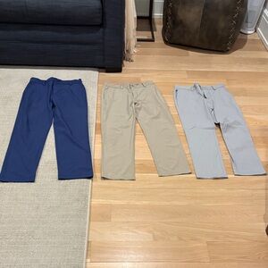 Lot of 3 Vineyard Vines Kids Casual Pants - Navy, Khaki, Light Gray